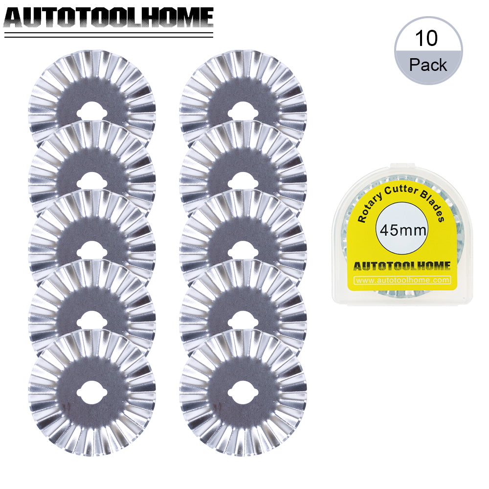 DECORATIVE ROTARY PINKING BLADES, 45MM - PACK OF 10 – AUTOTOOLHOME