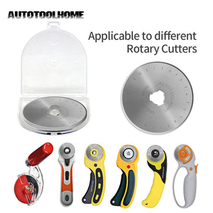 AUTOTOOLHOME45mm Rotary Cutter Replacement Blades Leather Fabric Cutter SKS-7 Quilting Sewing Patchwork Tool