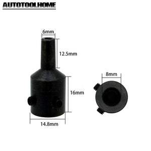 AUTOTOOLHOME Micro Drill Chucks Shaft Couplings  for Clamping 0.3-4mm JT0 Taper Mounted Drill Chuck With Key for 2.3 3.17 4 5 6 8mm Shaft