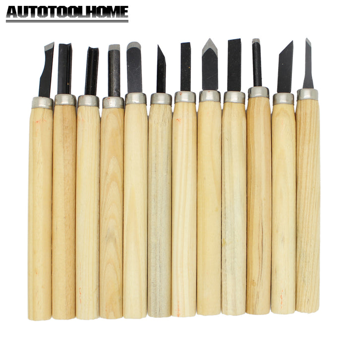 AUTOOLHOME hand graving tools Wood Carving Chisel Knife Hand Tool Set For Basic Detailed Carving Woodworkers Gouges Multi Purpose DIY