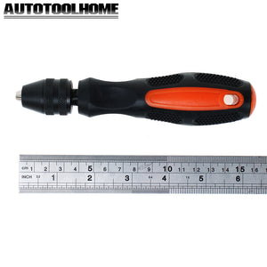AUTOTOOLHOME Hand Drill Model Hobby Tool Pin Vise fit Drill Bit Screwdriver Bits