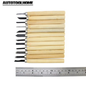 AUTOOLHOME hand graving tools Wood Carving Chisel Knife Hand Tool Set For Basic Detailed Carving Woodworkers Gouges Multi Purpose DIY - AUTOTOOLHOME