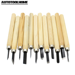 AUTOOLHOME hand graving tools Wood Carving Chisel Knife Hand Tool Set For Basic Detailed Carving Woodworkers Gouges Multi Purpose DIY