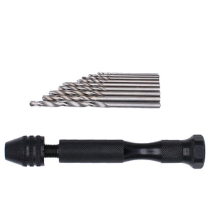 TSV Pin Vise Hand Drill + 30pcs Micro Twist Drill Bits Set for Carving  Resin Polymer, Metal, Wood, and Jewelry, 0.5-3mm 